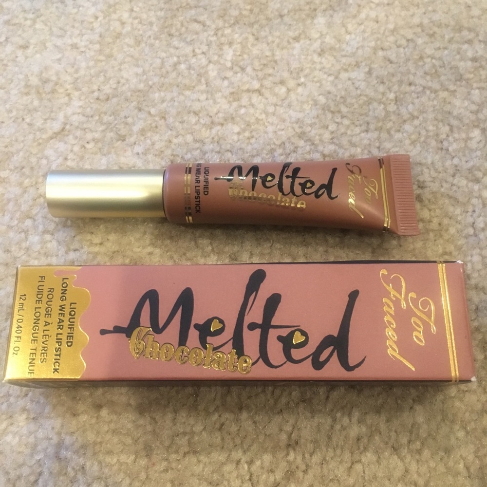 NIB Too Faced Melted Chocolate lipstick